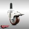 Service Caster 3 Inch 316SS Maroon Poly Swivel 7/8 Inch Expanding Stem Caster Lock Brake SCC SCC-SS316TTLEX20S314-PPUB-MRN-78 - alternate 4
